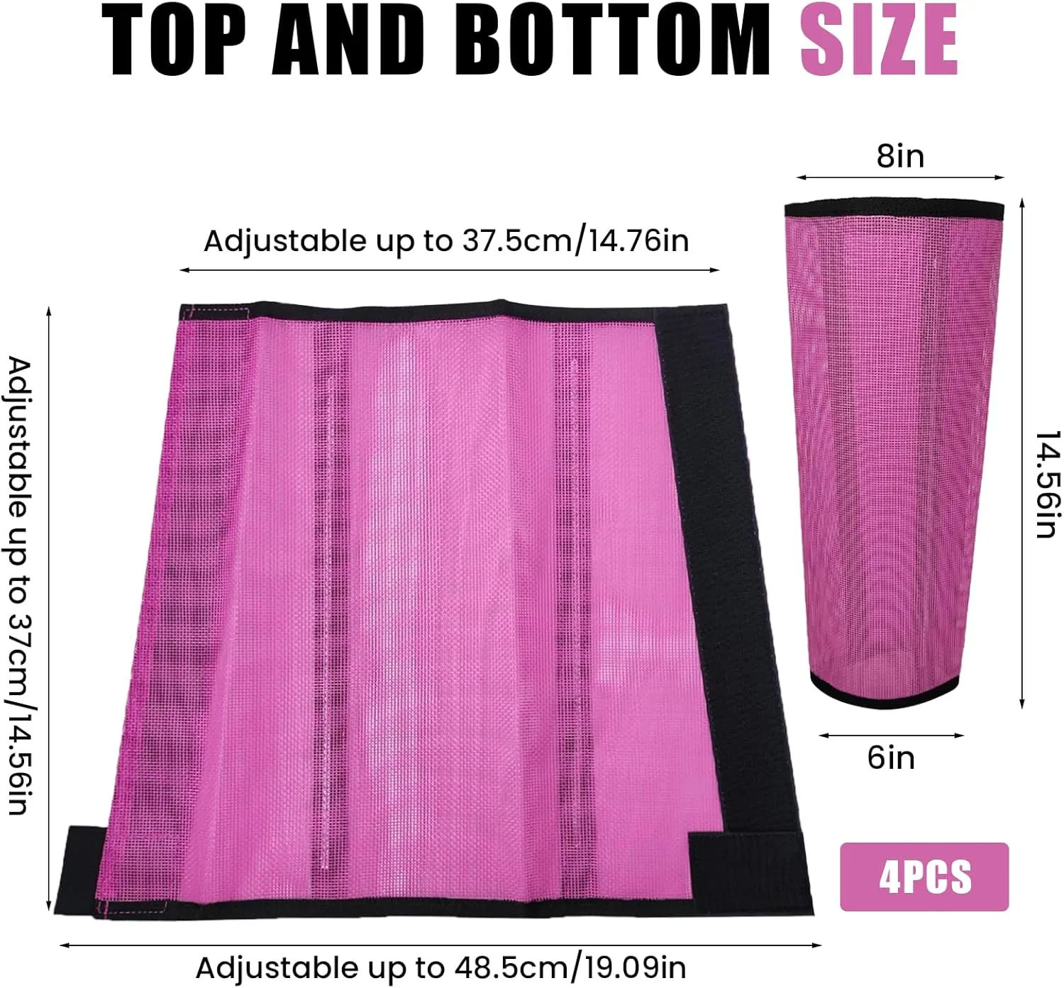 4 Pcs Fly Boots for Horses Mesh Horse Fly Boots Pony Fly Boots Preventing Flies and Mosquitoes Bites Protect Horses Leggings Breathable Soft and Comfortable Horse Supplies (Pink)