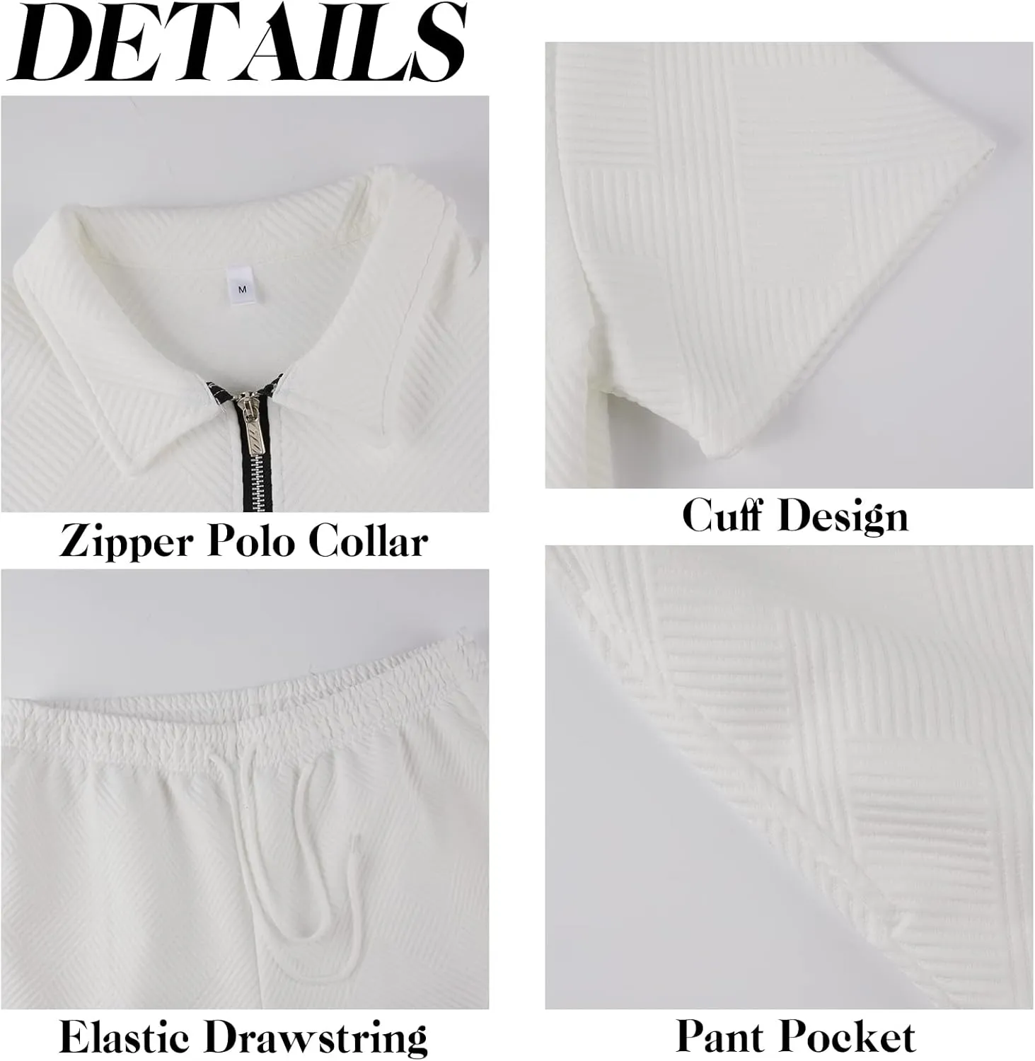 Aulemen Mens 2 Piece Zip Tracksuit Short Sleeve Print Polo Shirt and Shorts Sets Summer Outfits for Men