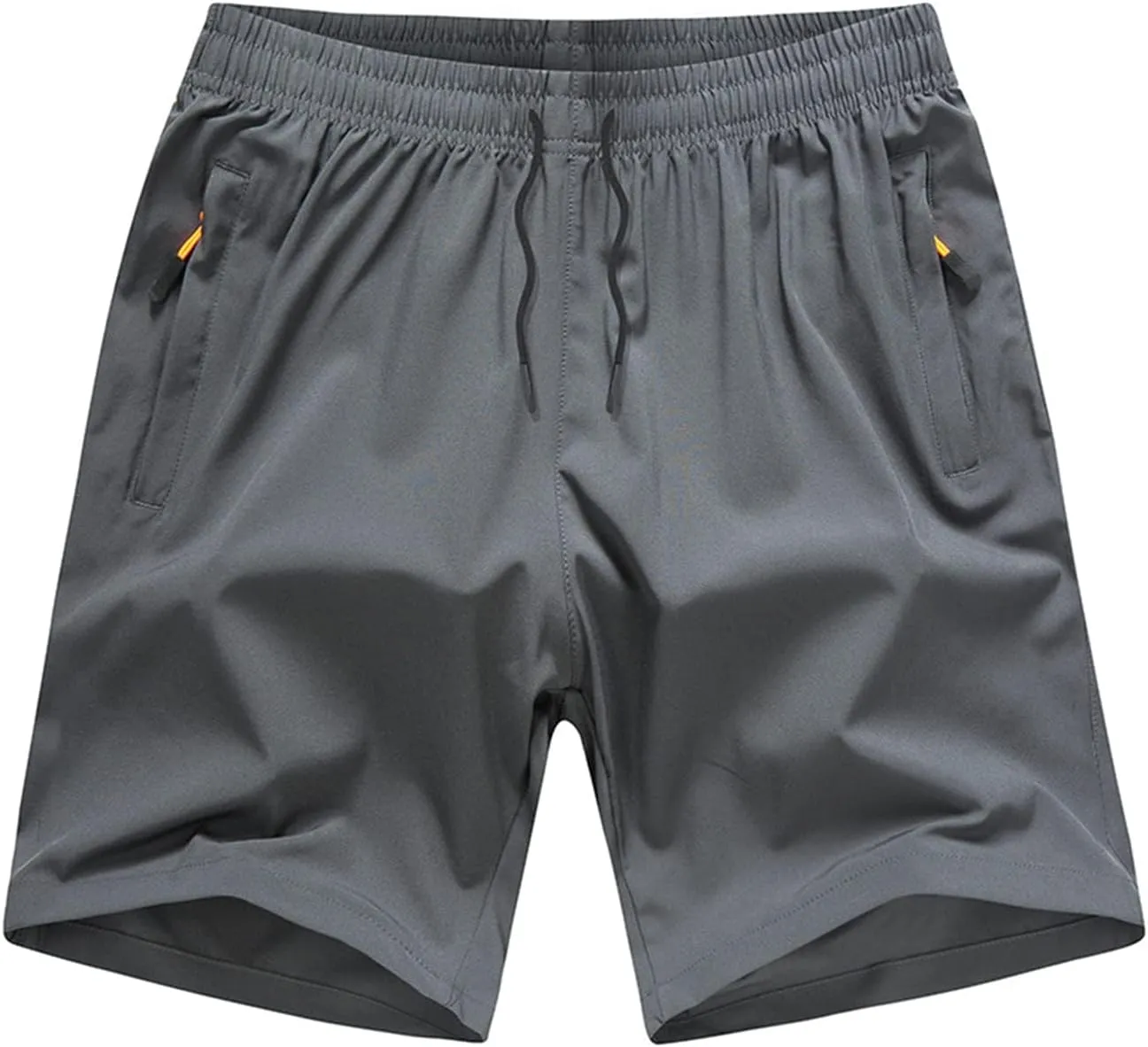 Boys' Loose Fit Athletic Shorts with Zipper Pockets Quick Dry Running Shorts