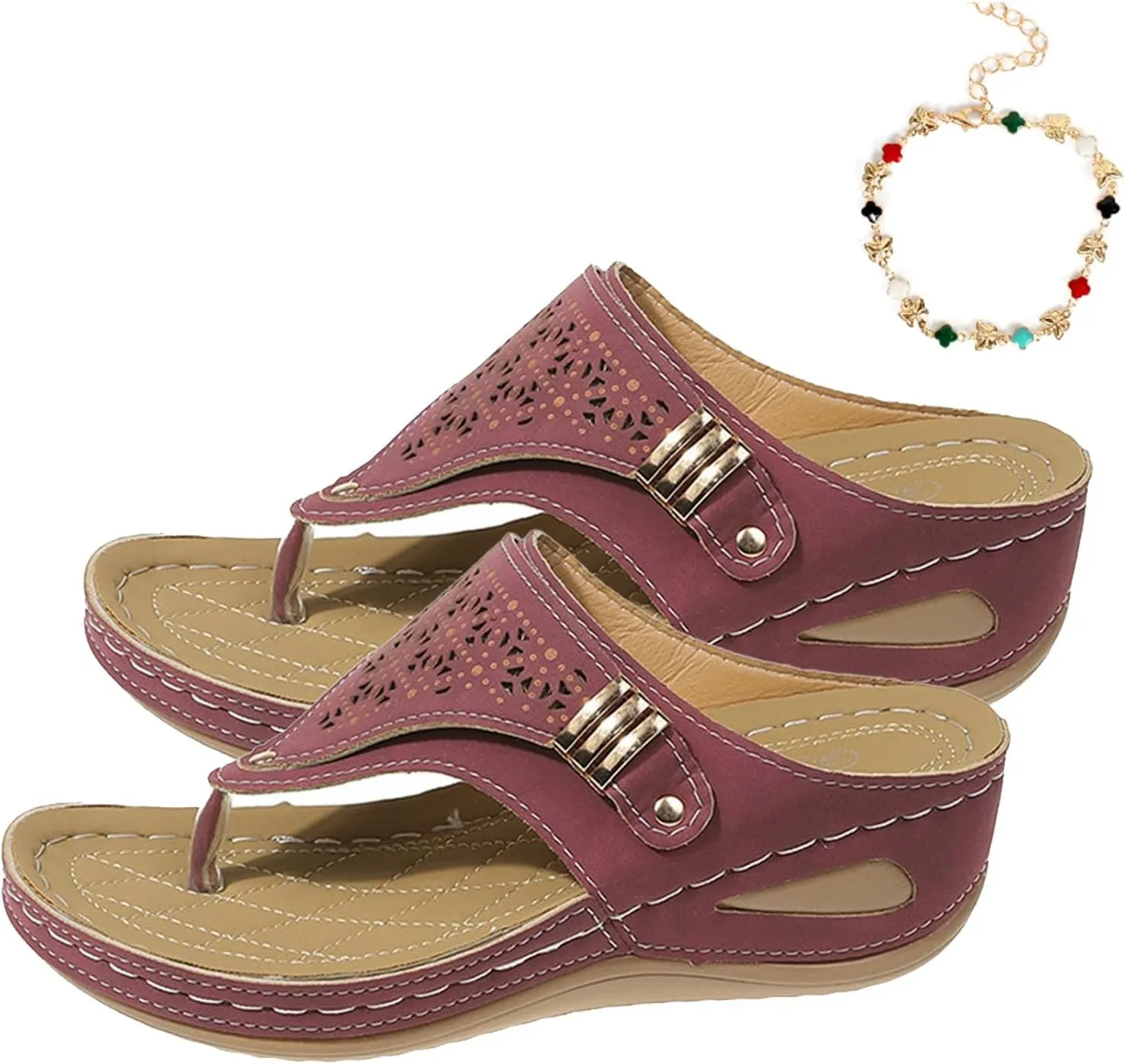 Breathable Mesh Sports Sandals with Non-slip Sole, Comfy Orthopedic Women’s Open Toe Beach Casual Walking Shoe