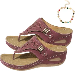 Breathable Mesh Sports Sandals with Non-slip Sole, Comfy Orthopedic Women’s Open Toe Beach Casual Walking Shoe