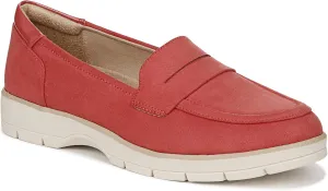 Dr. Scholl's Shoes Womens Nice Day Slip On Loafer Heritage Red Microfiber 7.5 M
