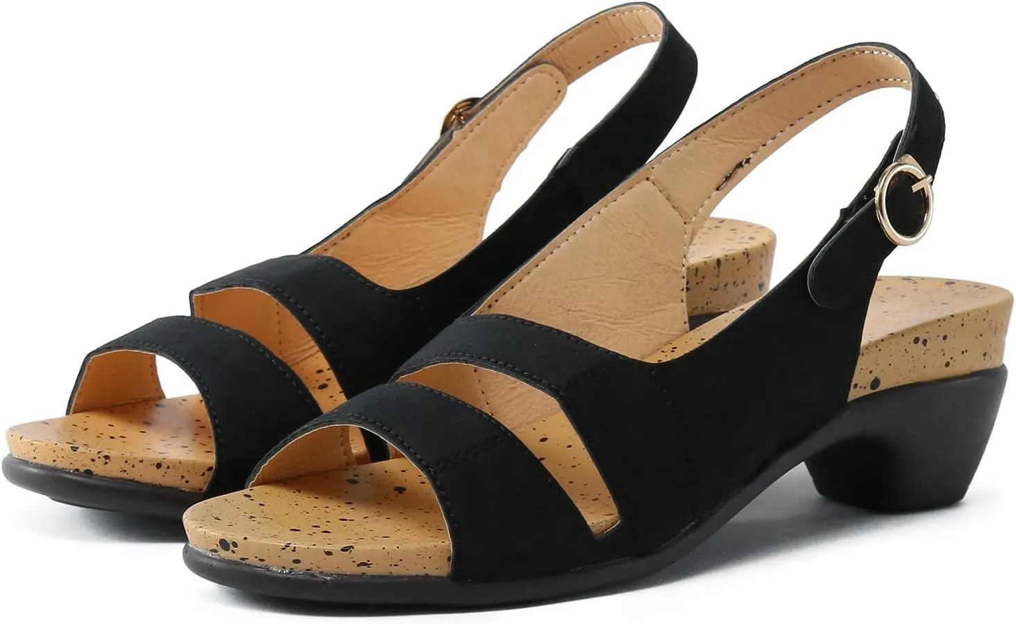 Eduavar Sandals Women Dressy Summer, Womens Sandals Wedge Sandals Ultra-Comfy Breathable Sandals Orthotic Sandals Women