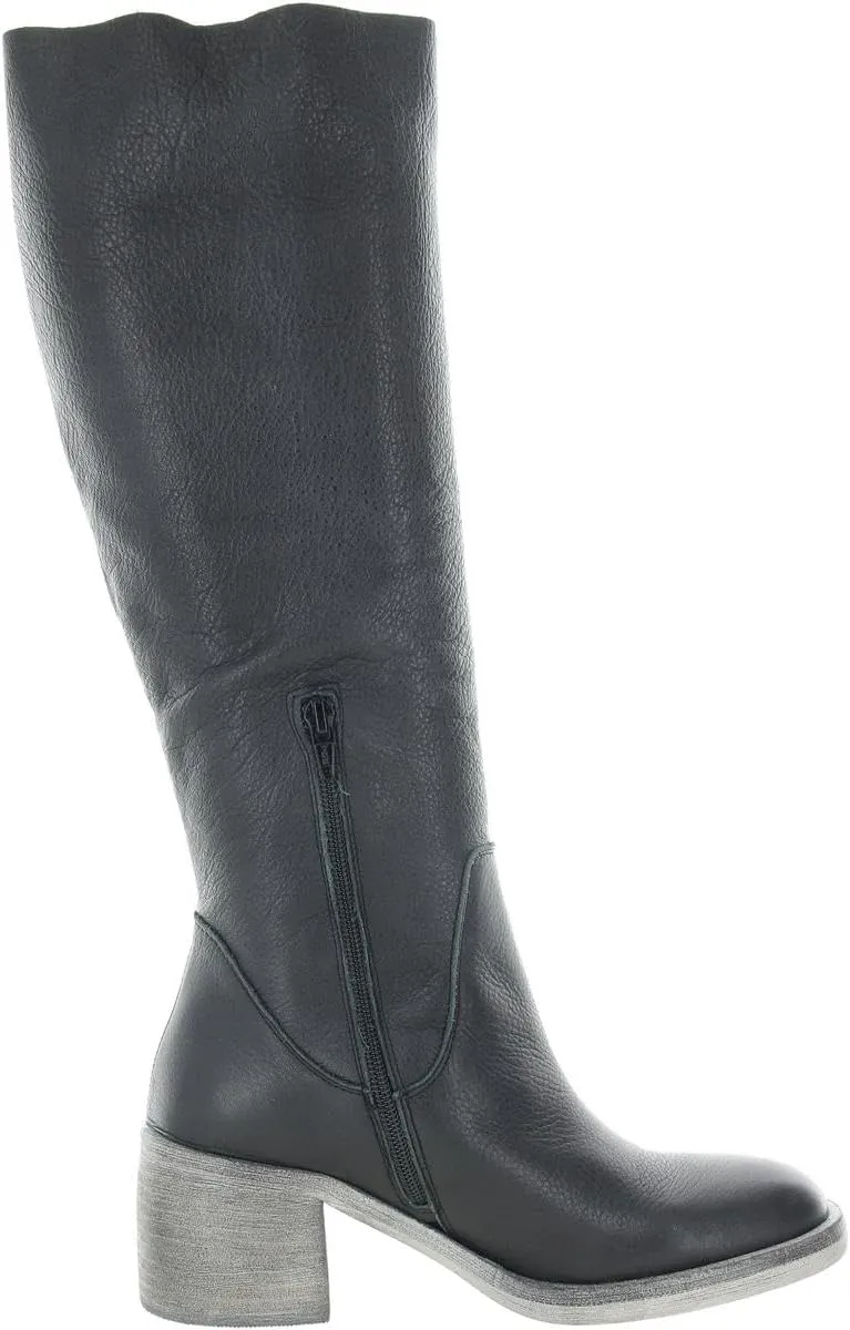 Free People Essential Tall Slouch Boots for Women - Rounded Toe with Supportive Block Heel, Chic and Cosy Long Boots