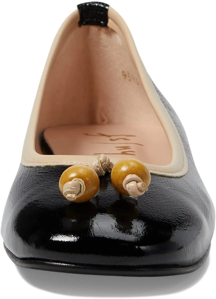 French Sole Rumba - Flats for Women - Leather Lining - Microfiber Footbed - Rubber Outsole - Stacked Heel