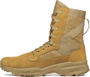 GARMONT TACTICAL T8 NFS 670 Military Combat Boots for Men and Women, Army, Air Force, AR670-1 Compliant Footwear, Lightweight, Suede Leather, Coyote, 14 Wide