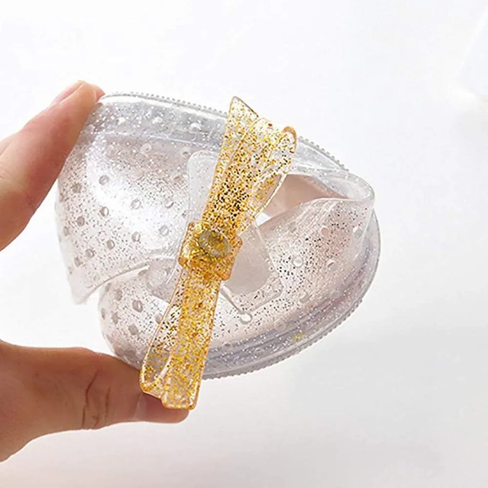 Girls Led Light Up Shoes Jelly Bowknot Toddler Sandals Kids