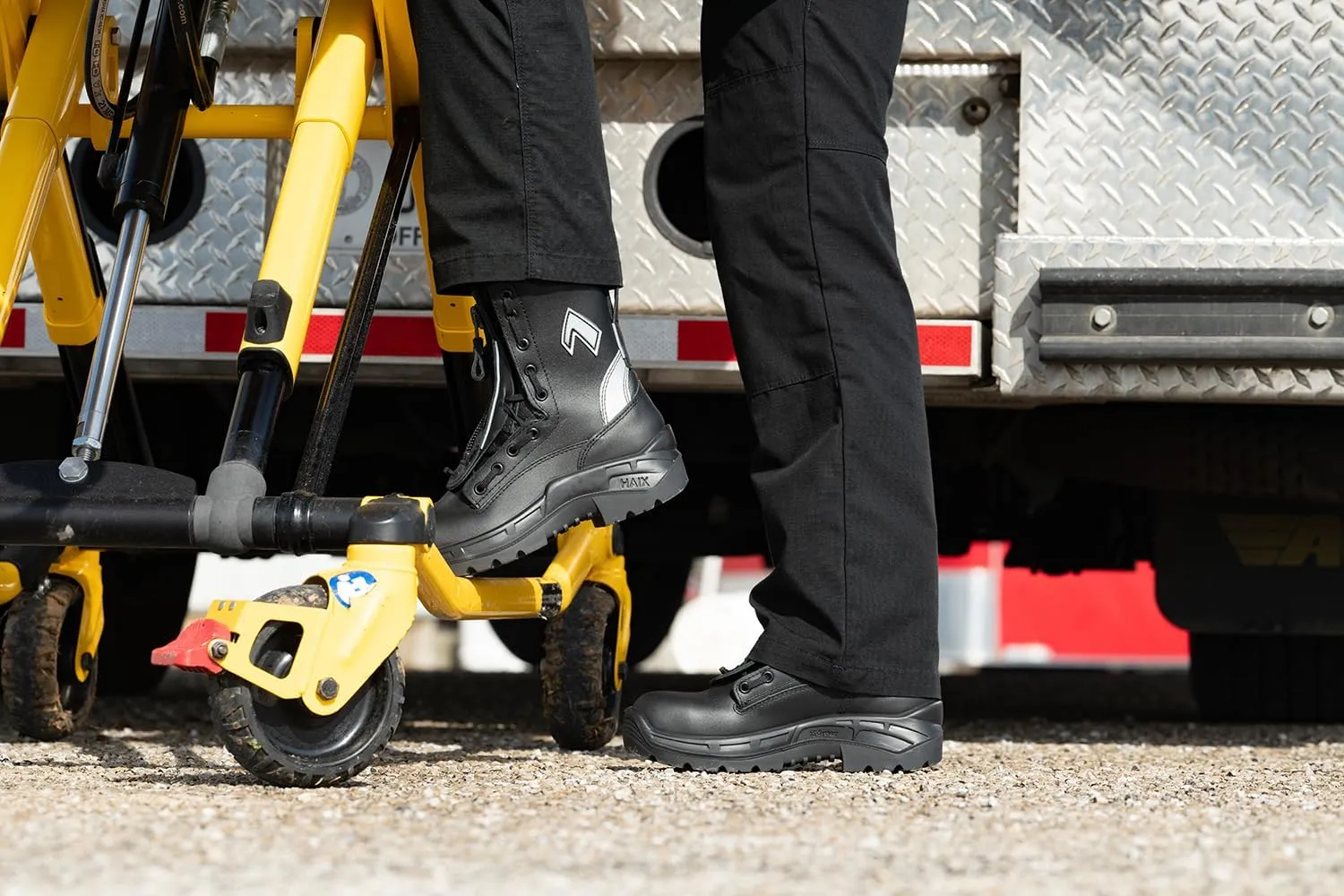 HAIX Airpower R2 Steel-Toed Puncture-Resistant Waterproof EMS Working Boots with Supported Arches