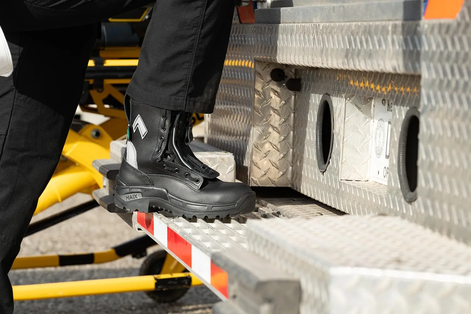 HAIX Airpower R2 Steel-Toed Puncture-Resistant Waterproof EMS Working Boots with Supported Arches