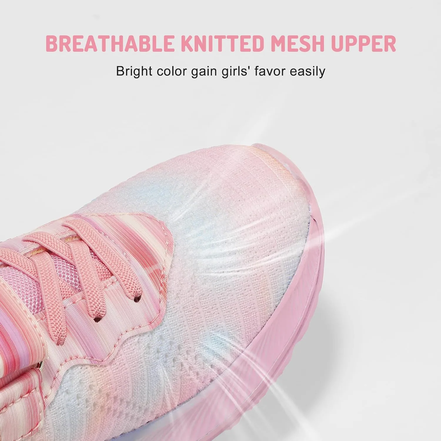 Hehainom Toddler Girls Shoes Breathable Lightweight Sneakers Tennis Walking Casual Shoes