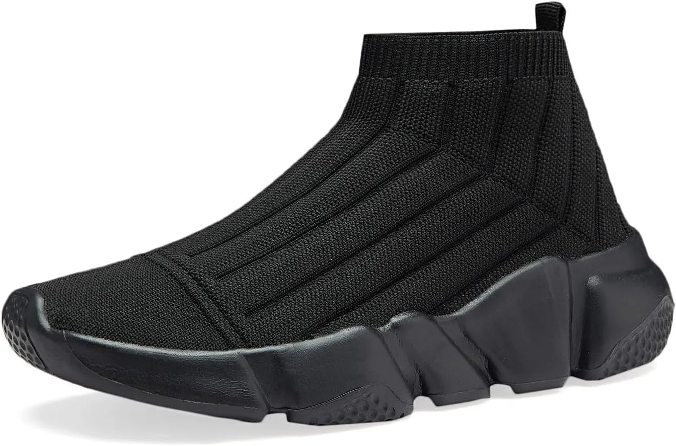 Hetios Girls Sneakers Running Shoes High-Heeled Socks Shoes Boys Athletic Sneakers Kids Sock Shoes (Toddler/Little Kid/Big Kid)