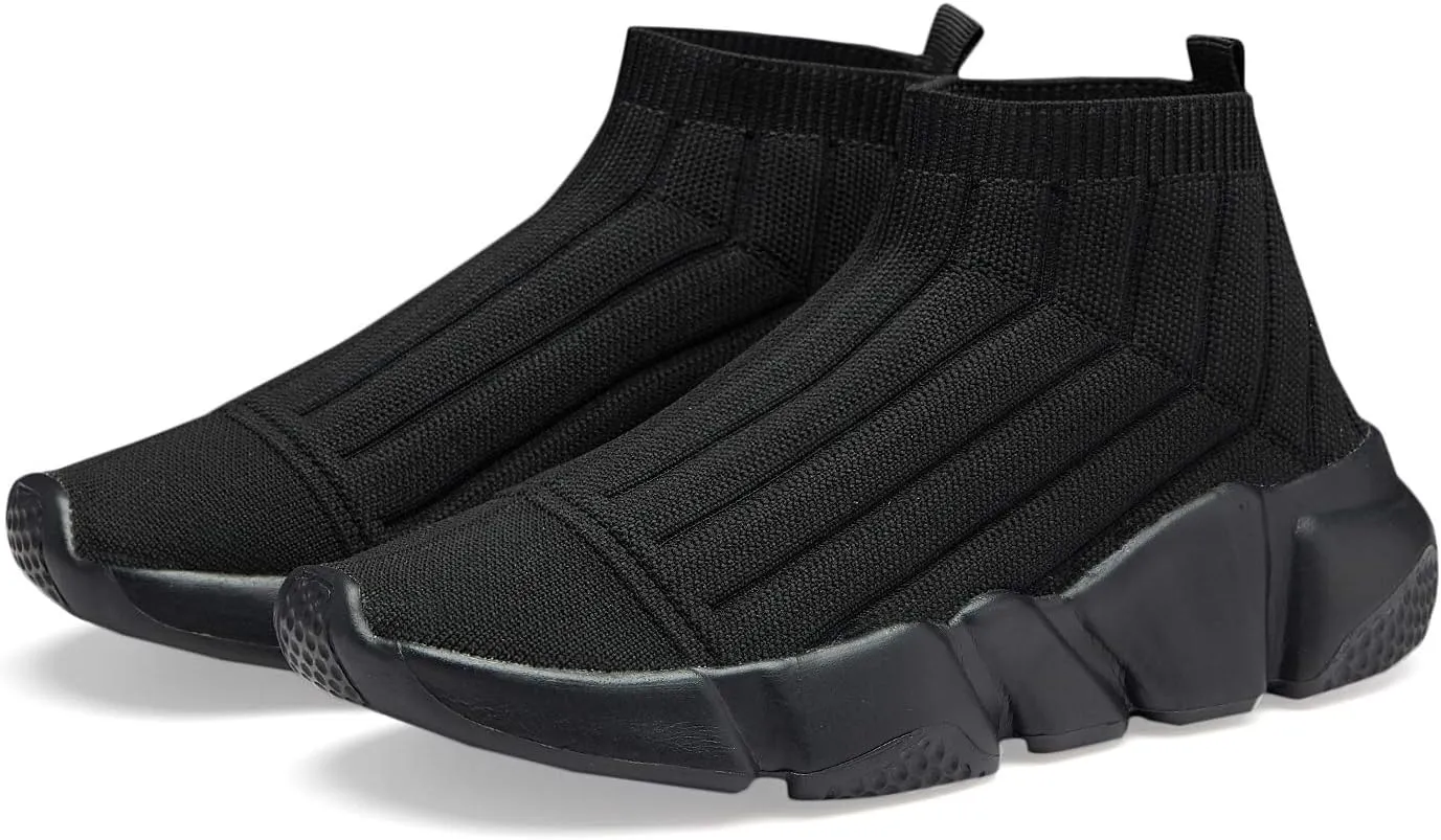 Hetios Girls Sneakers Running Shoes High-Heeled Socks Shoes Boys Athletic Sneakers Kids Sock Shoes (Toddler/Little Kid/Big Kid)