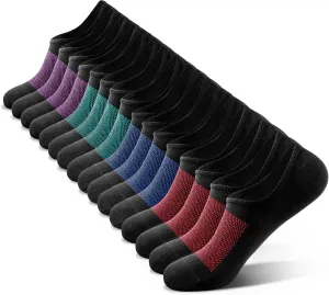 IDEGG No Show Socks Men Low Cut Ankle Short Socks for Men Casual Athletic Socks with Non Slip Grip