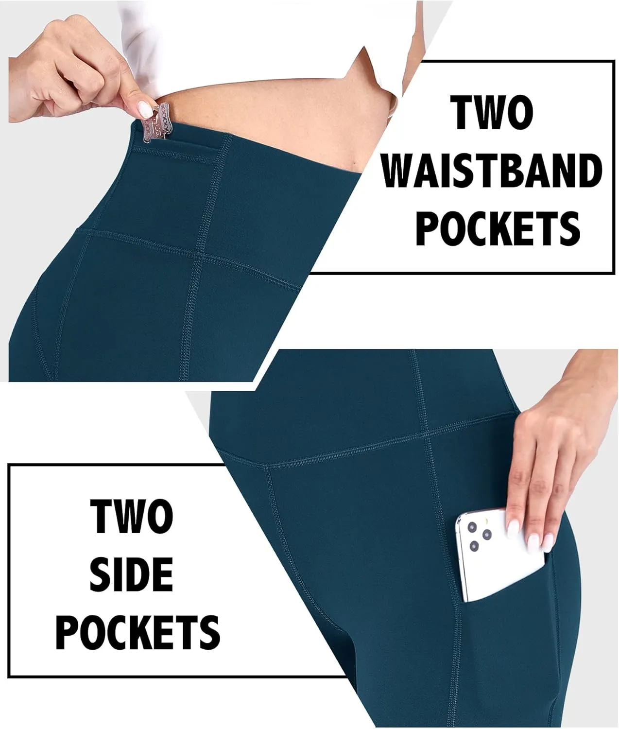 IUGA Bootcut Yoga Pants for Women with Pockets High Waisted Workout Pants Tummy Control Bootleg Work Pants for Women
