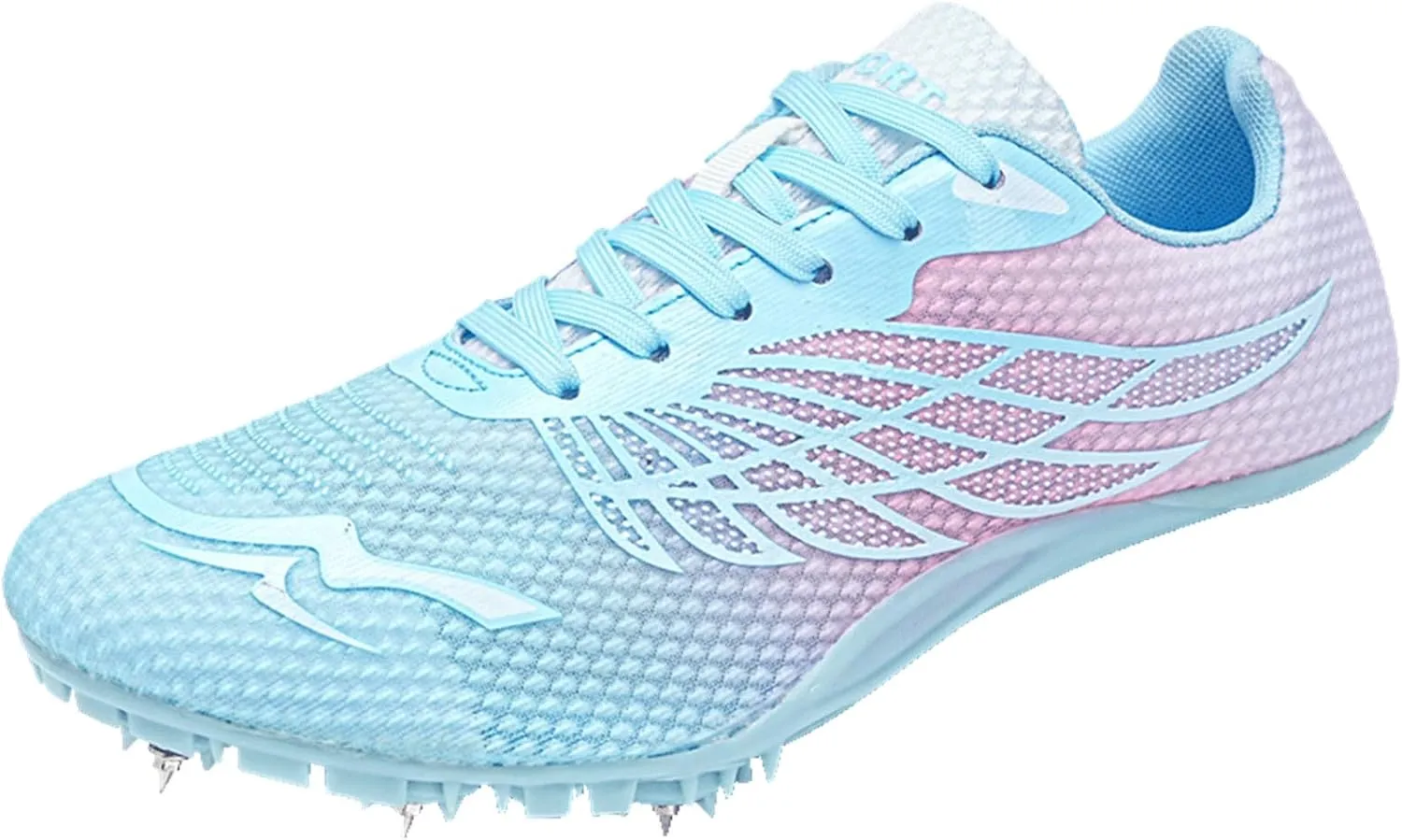 JiuQing Men's Track and Field Shoes Spikes Sprint Sneakers Lightweight Jumping Running Racing Shoes