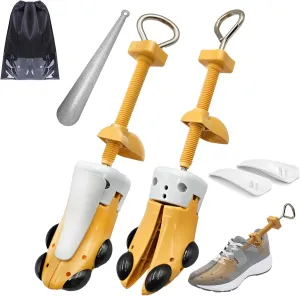 JJDPARTS Shoe Stretcher Women and Men,Pair 4-Way Shoe Expander Widener Adjustable Length & Width for Wide Feet