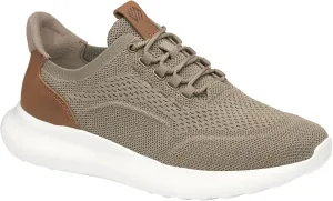 Johnston & Murphy Men’s Amherst 2.0 Knit Plain Toe Dress Casual Shoe, Taupe Heathered Knit, 14 W