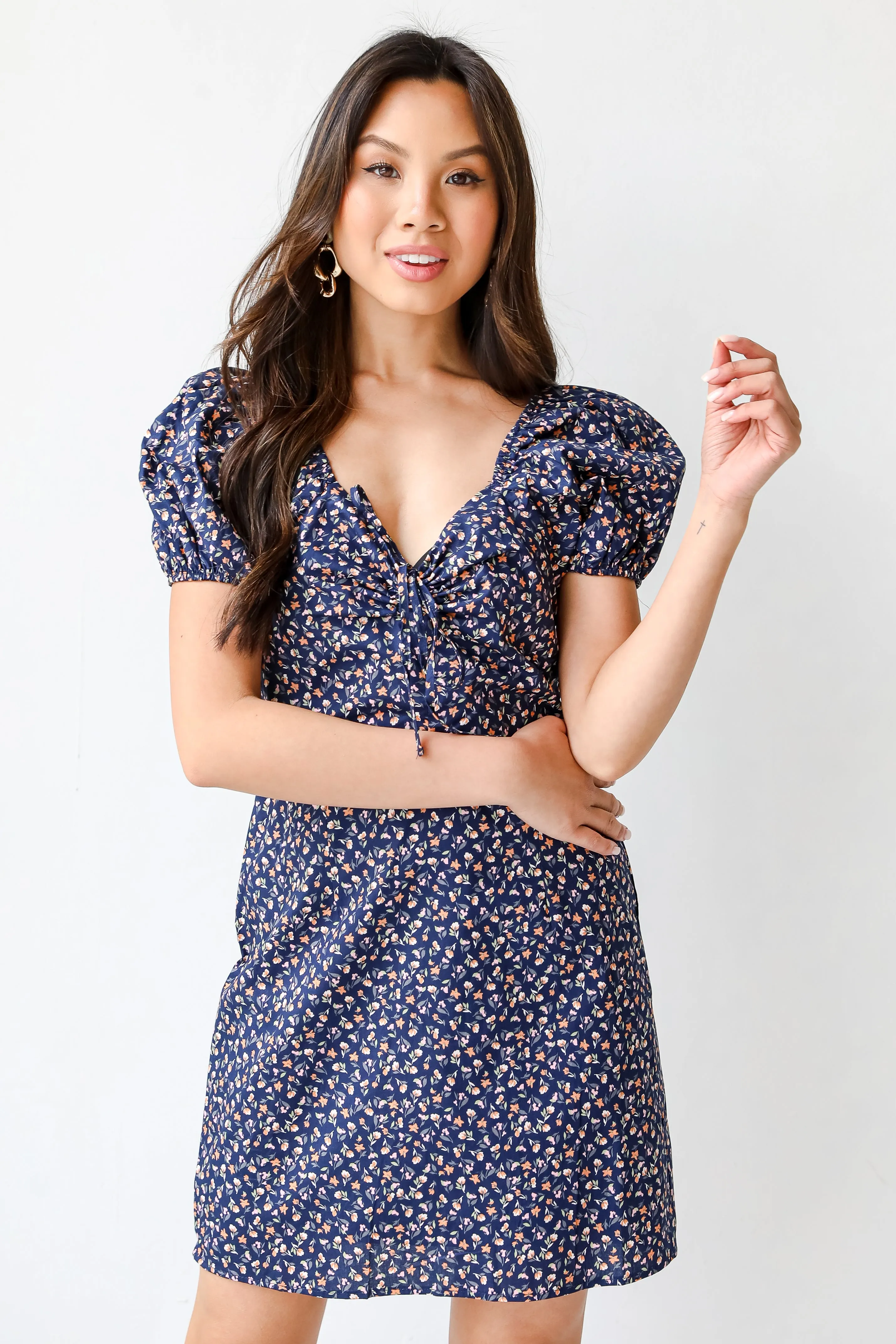 Just Dainty Floral Mini Dress