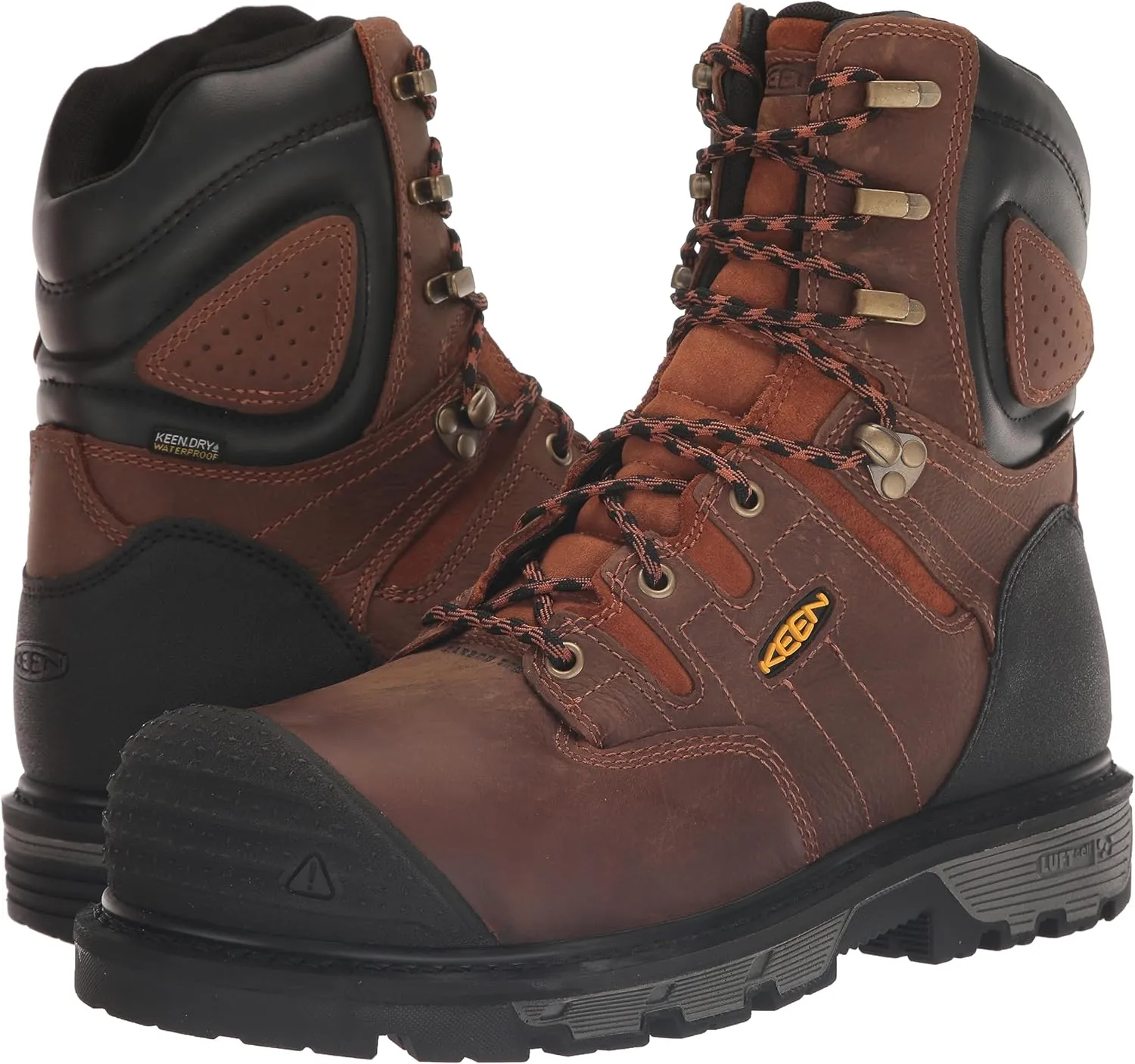 KEEN Utility Men's Camden 8” Composite Toe Waterproof Heavy Duty Work Boots