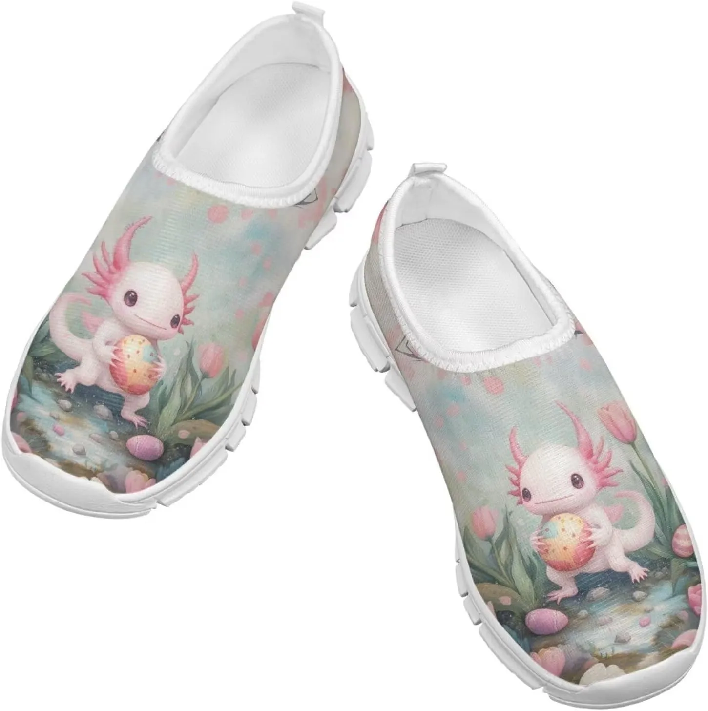 Kids Easter Shoes Funny Print Girls School Slip On Shoes for Holiday Present