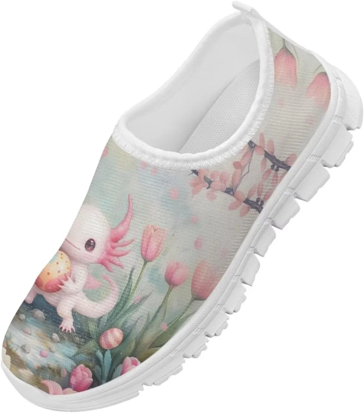 Kids Easter Shoes Funny Print Girls School Slip On Shoes for Holiday Present