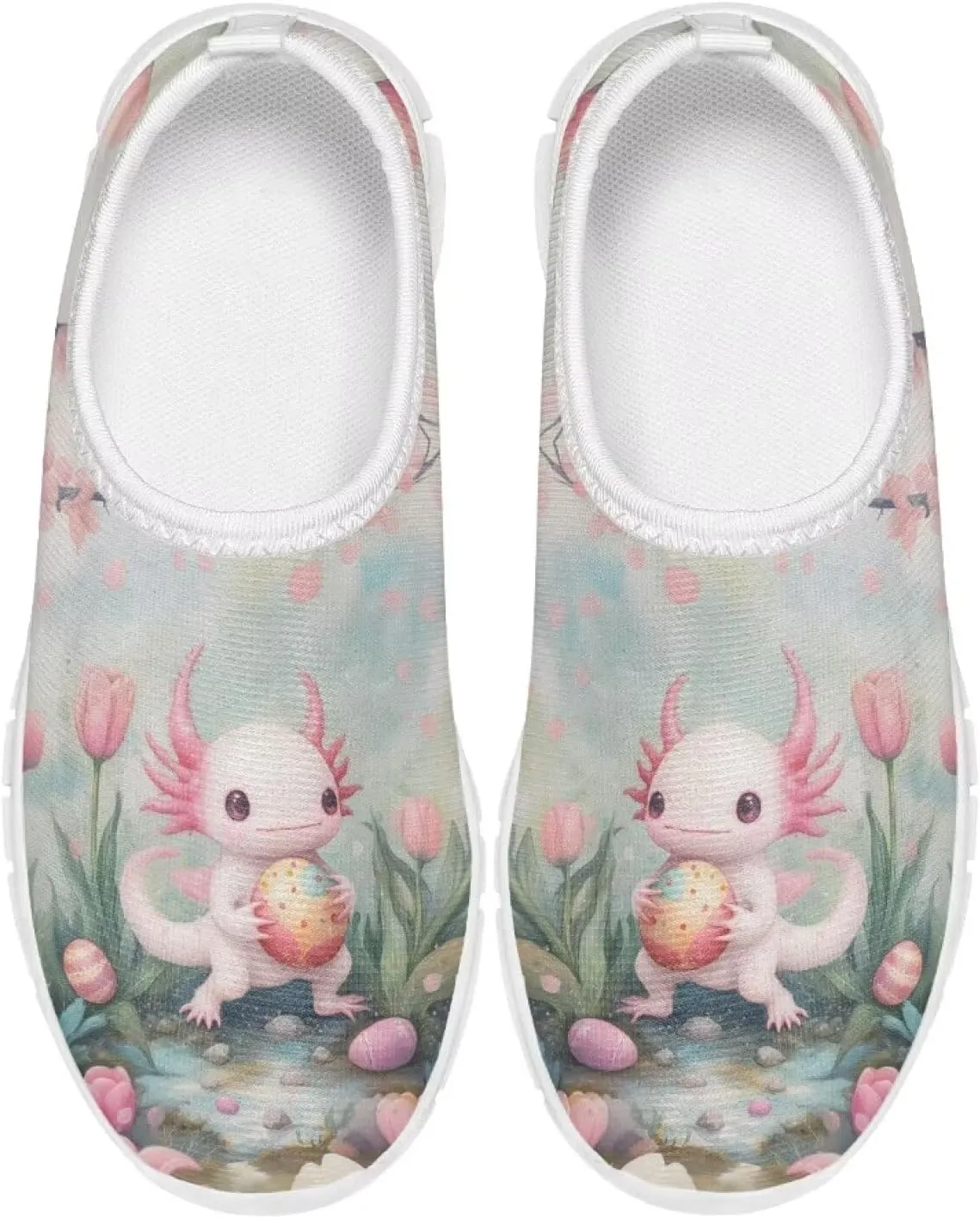 Kids Easter Shoes Funny Print Girls School Slip On Shoes for Holiday Present