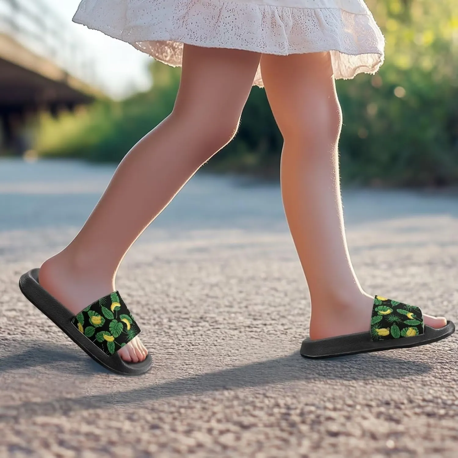 Kids Slides Sandals Non-slip Beach Slides for Girls Boys Waterproof