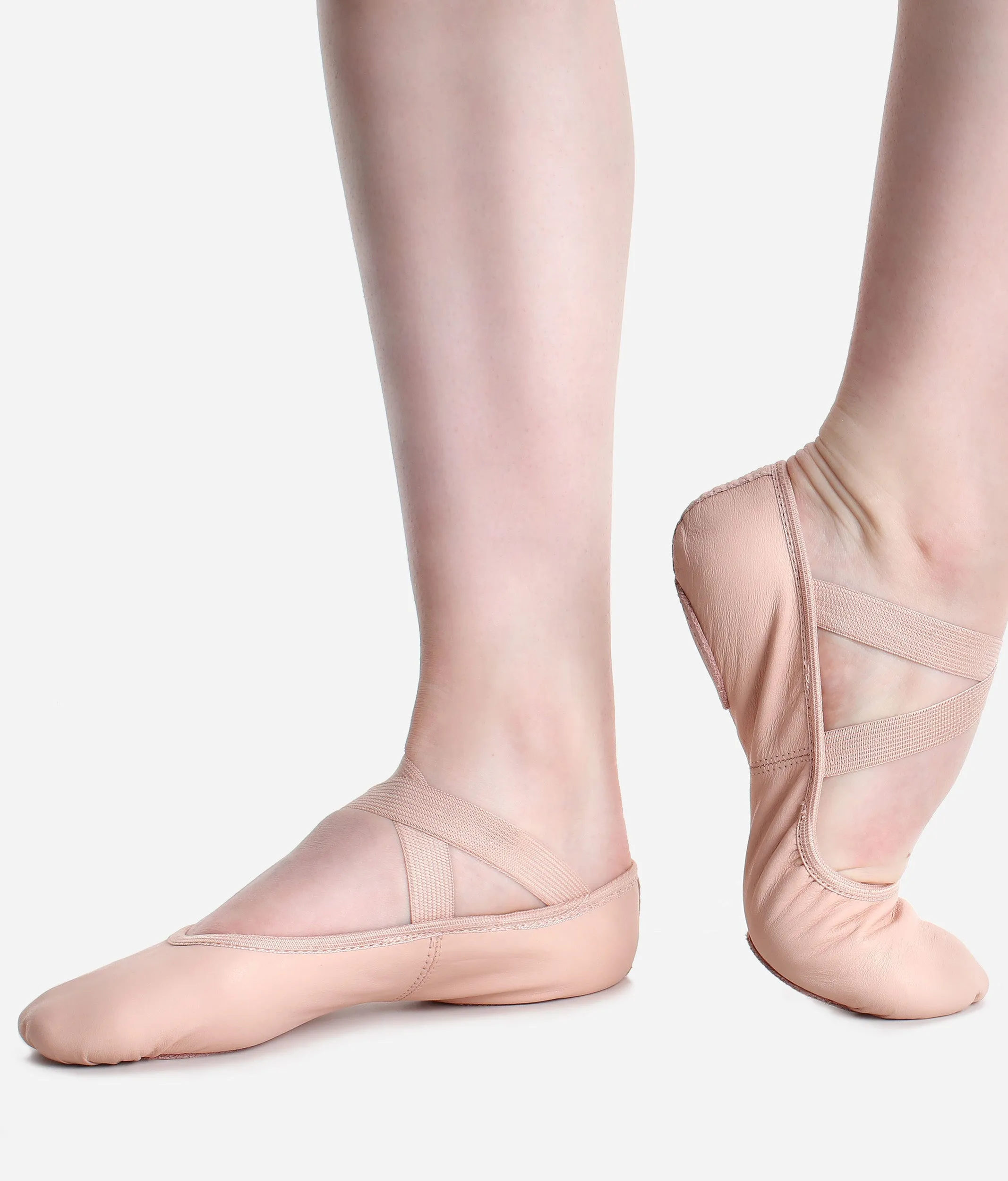Leather Ballet Shoes SD60 – Split Sole with Pre-Sewn Elastic