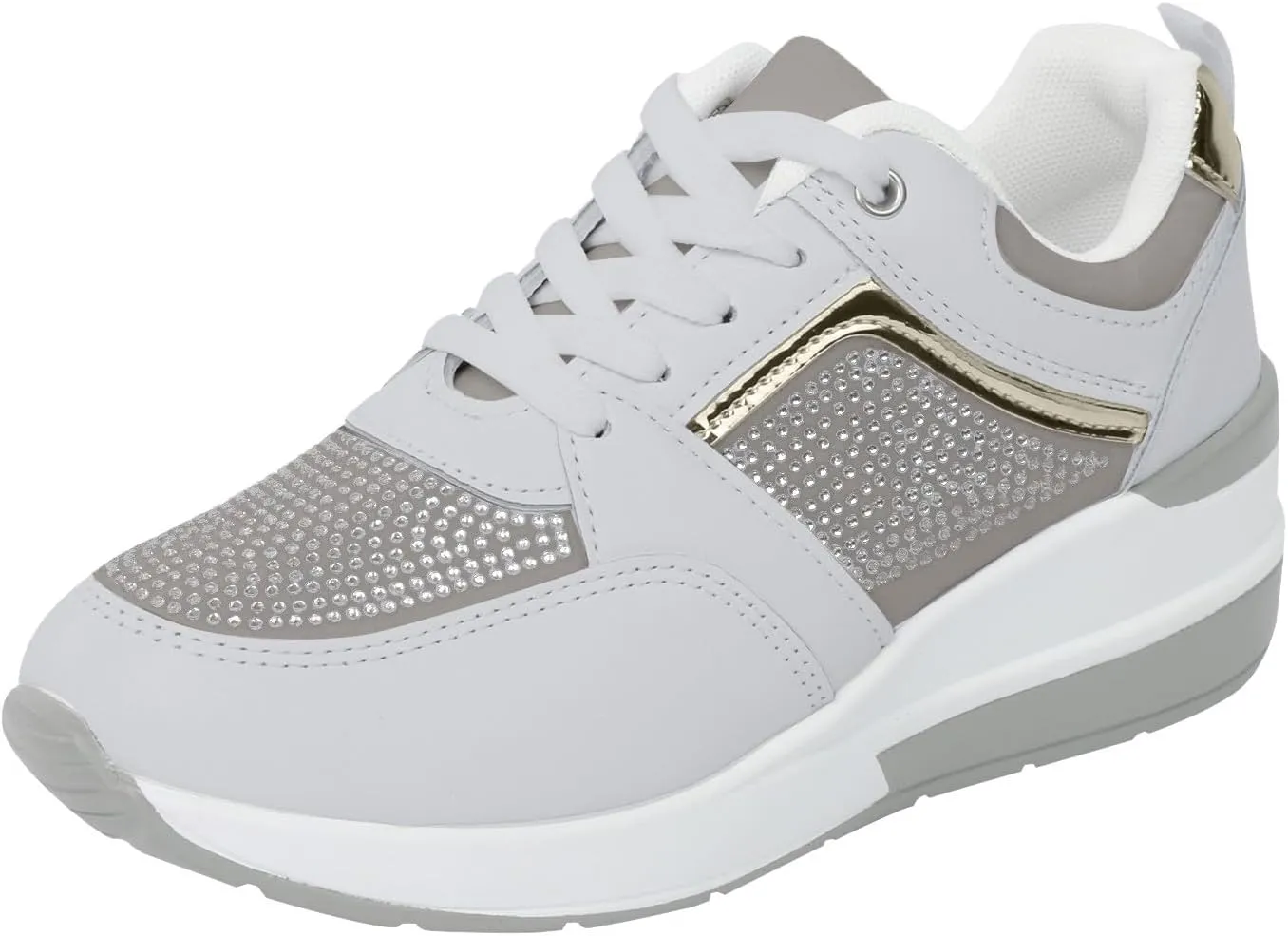 Lightweight Walking Tennis Shoes for Women Platform Thick Sole Classic Rubber Sole Shoes Versatile Dress Shoe