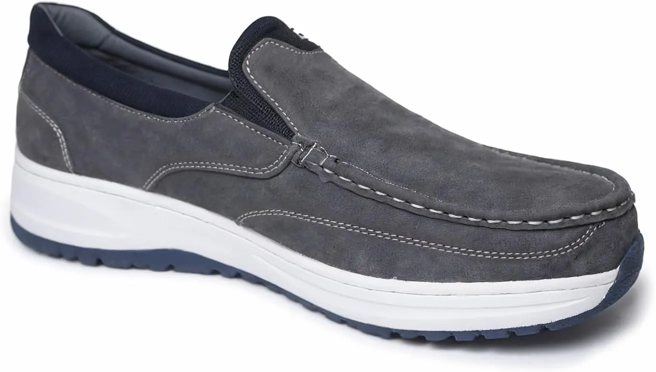 Loafers for Men, Cushioned Insole, Contrast Hand Stitching, Casual Shoes for Men, Mens Slip on Sneakers, Mens Slip on Shoes, Faux Leather