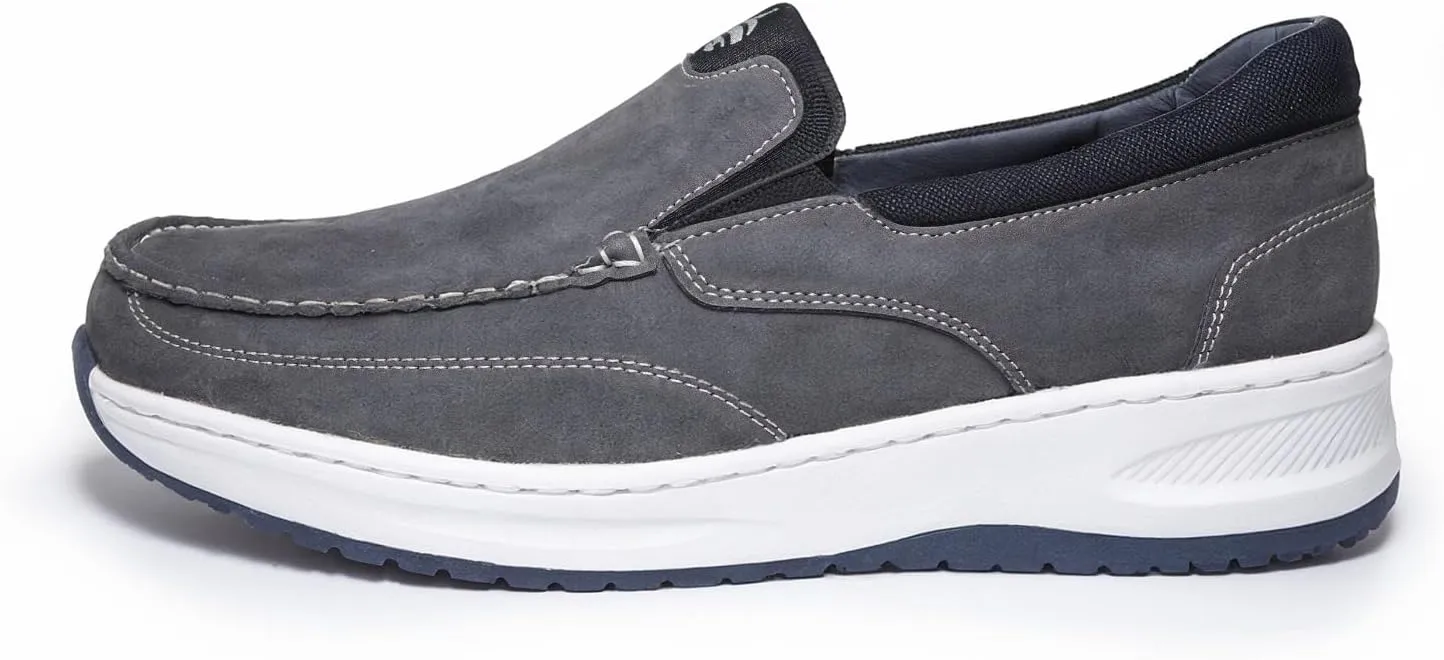 Loafers for Men, Cushioned Insole, Contrast Hand Stitching, Casual Shoes for Men, Mens Slip on Sneakers, Mens Slip on Shoes, Faux Leather