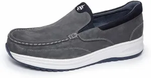 Loafers for Men, Cushioned Insole, Contrast Hand Stitching, Casual Shoes for Men, Mens Slip on Sneakers, Mens Slip on Shoes, Faux Leather