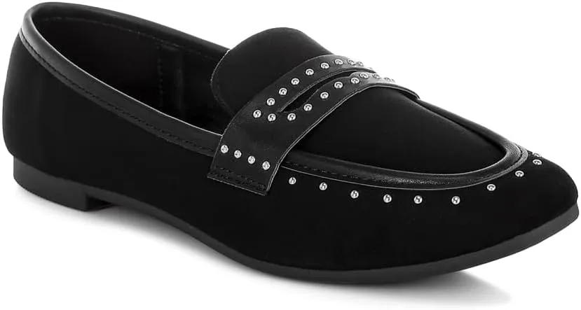 Lumina Penny Strap Studded Loafers