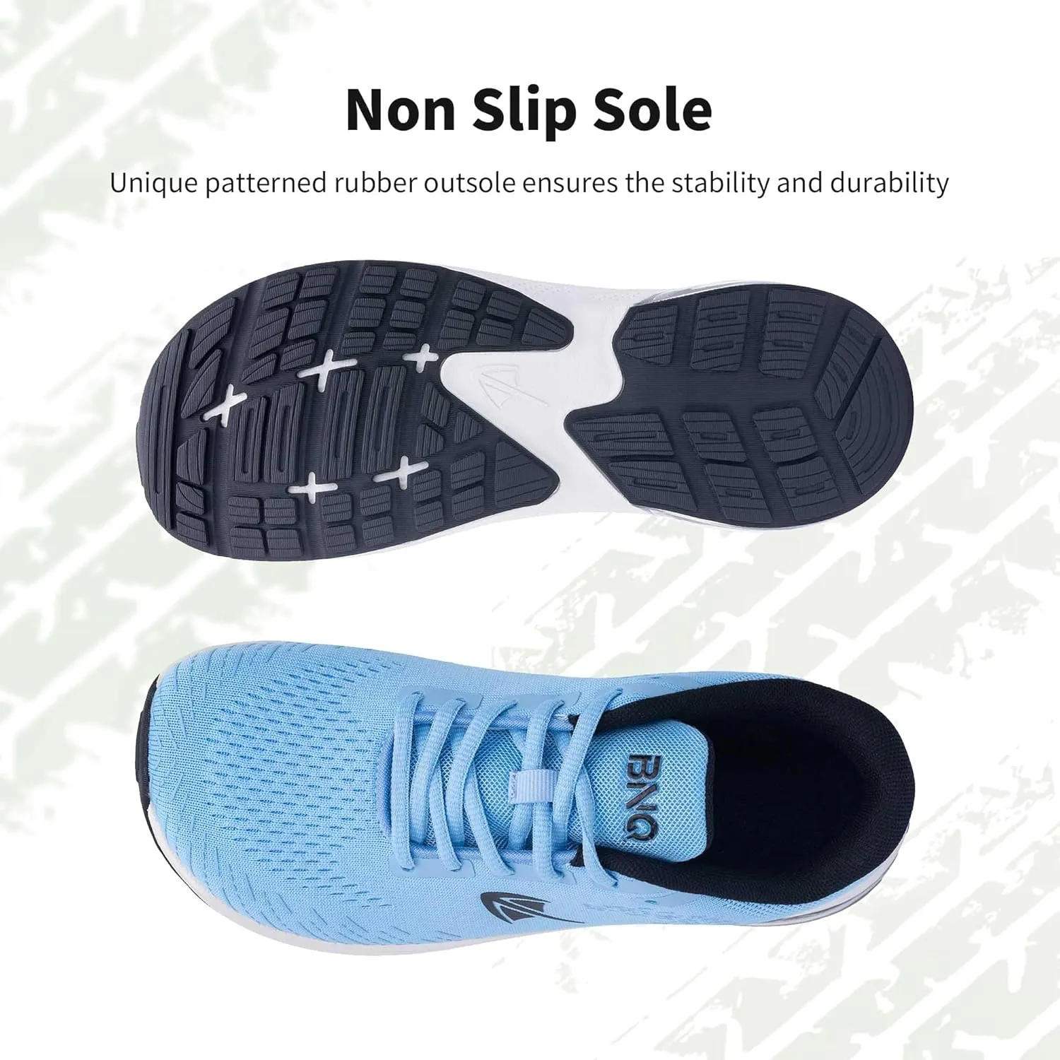 MAFEKE Womens Wide Toe Box Running Shoes Arch Support Tennis Athletic Sneakers Orthotic Walking Shoes for Plantar Fasciitis Pain Relief US 6-11