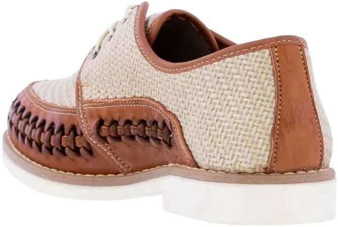 Mens 86 Light Brown Authentic Mexican Leather Huaraches Lace Up Sandals