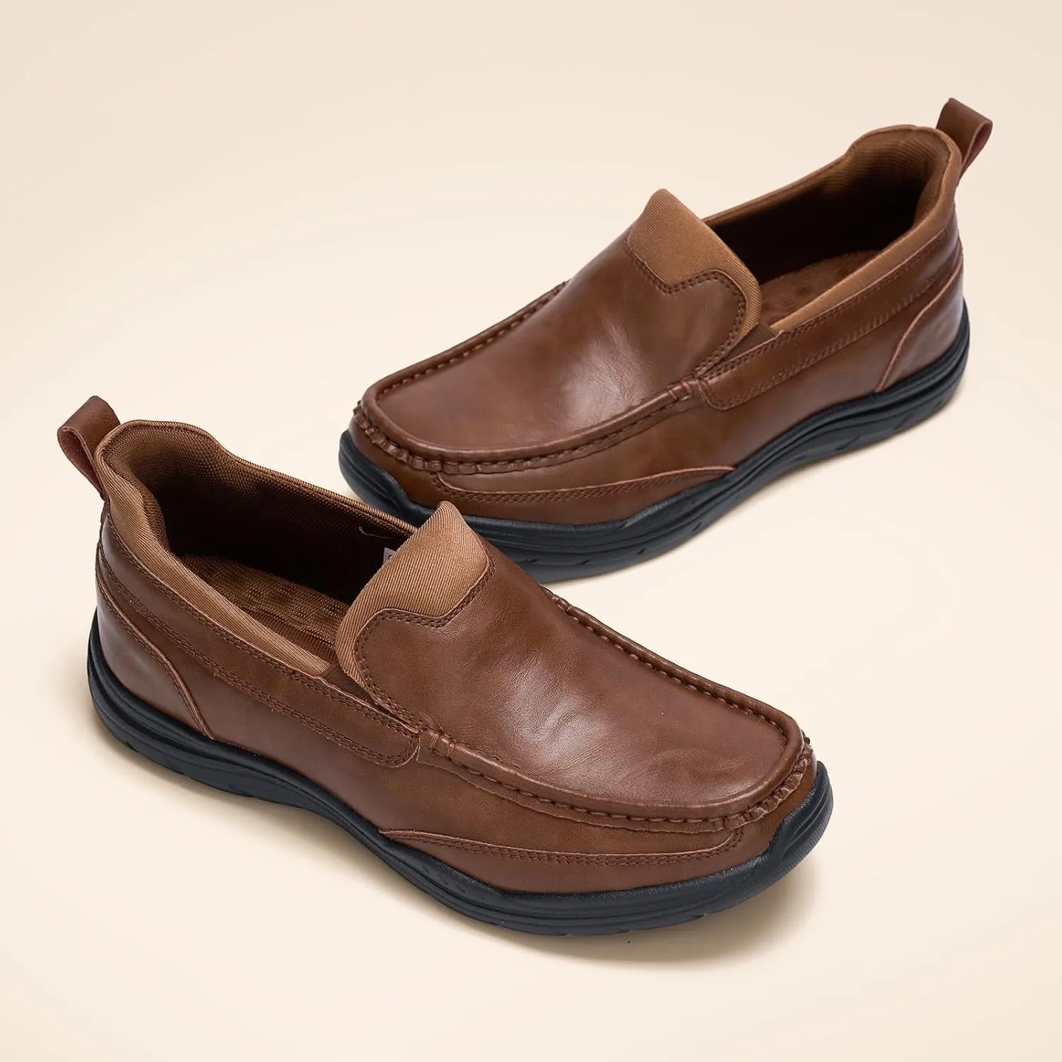 Men's Hand Free Casual Shoes Leather Slip On Loafers