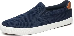 Men's Shoes | Men's Loafers | Men's Slip-on Sneaker with Perforated Fabric | Comfortable & Light-Weight Boat Shoes for Men
