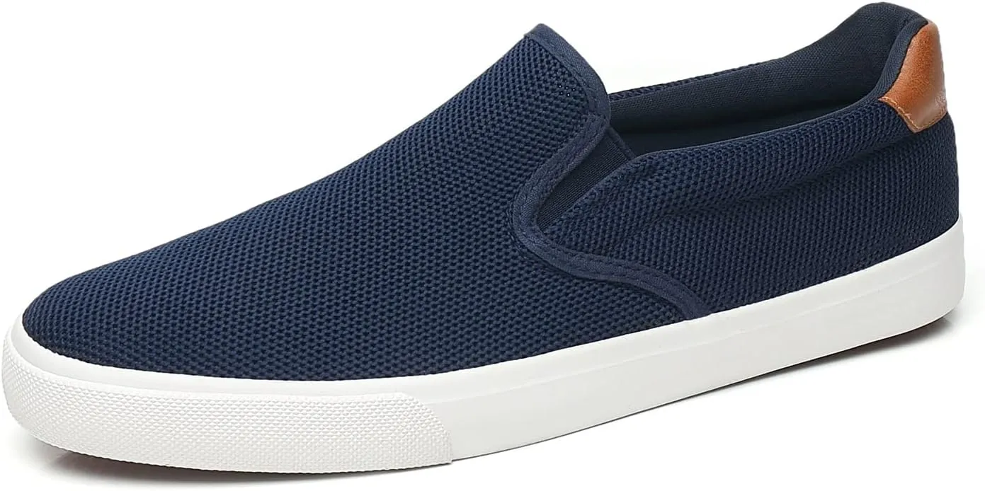 Men's Shoes | Men's Loafers | Men's Slip-on Sneaker with Perforated Fabric | Comfortable & Light-Weight Boat Shoes for Men