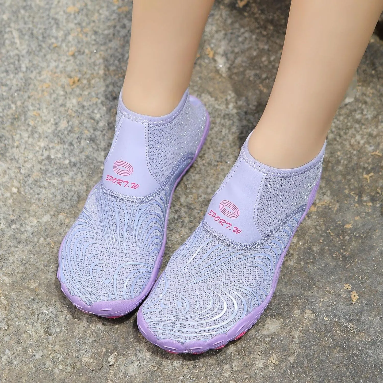 Men's Stretch Shoes Water Socks Beach Shoes Swim Surf Yoga Exercise Elastic Slip On Barefoot Wet for Women
