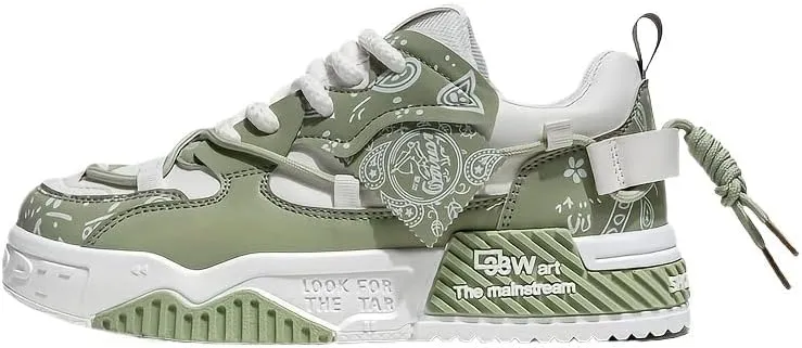 Men's Trendy Stylish Sneakers, Comfortable Wear- Superior Grip, Ventilated Comfort - Secure Lace-up Sneakers for Everyday Style, Street Style Footwear