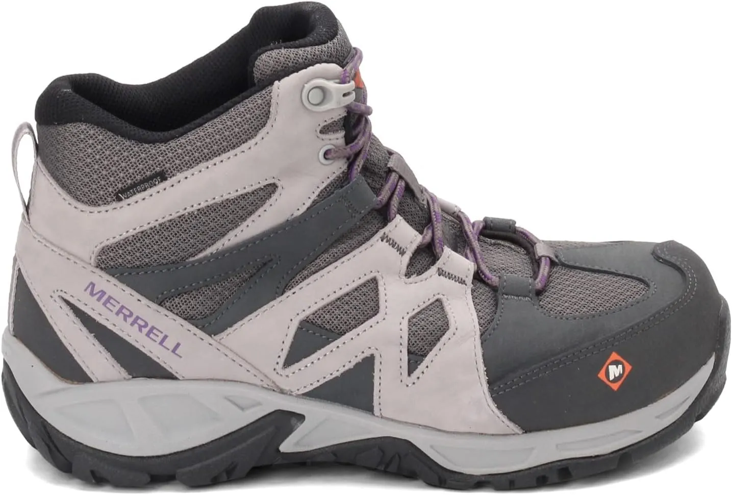 Merrell Women's Siren Mid Waterproof Alloy Toe Work Boots Wp at-Brindle/Boulder