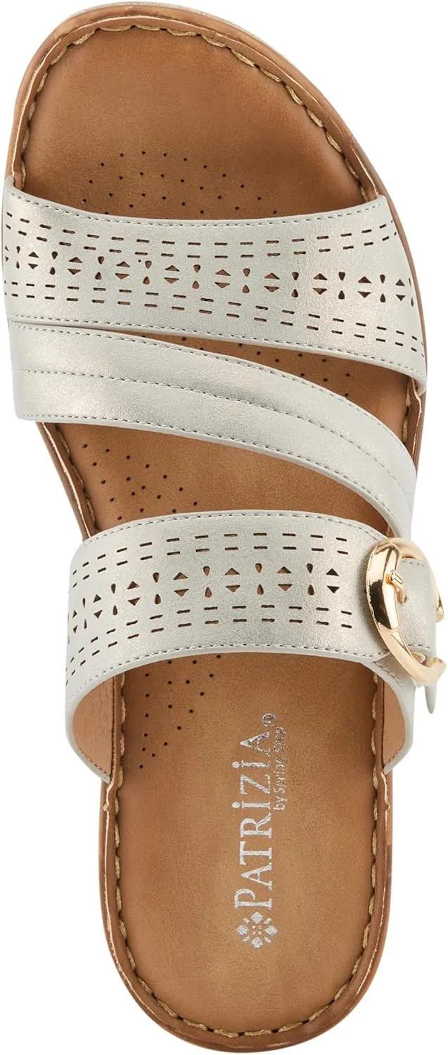 PATRIZIA Women's SHARONDA Asymmetrical Slide Wedge Sandals