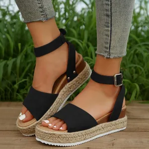 Platform Sandals for Women 2025,Ankle Strap Sandals for Women,Women's Platform & Wedge Sandals,Open Toe Espadrilles for Women,Comfy Wedges for Women,Leather Sandals,Summer Beach Shoes