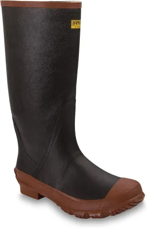 Ranger Swamp 16" Heavy-Duty Men's Rubber Work Boots, Black & Red (A383)