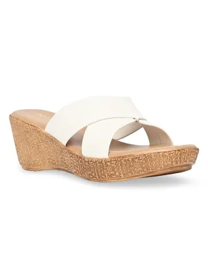 Rocia By Regal White Women Casual Platform Sandals