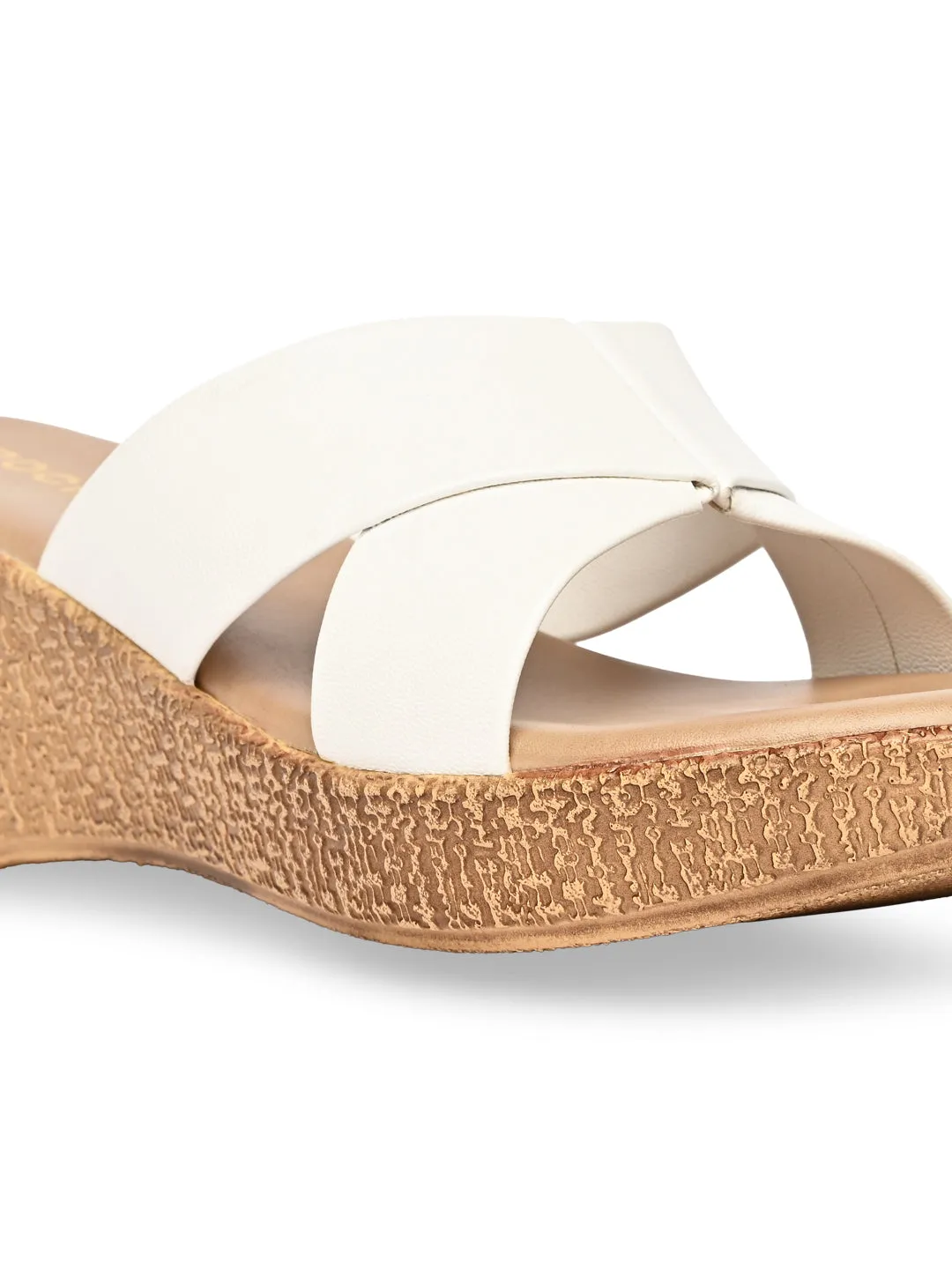 Rocia By Regal White Women Casual Platform Sandals