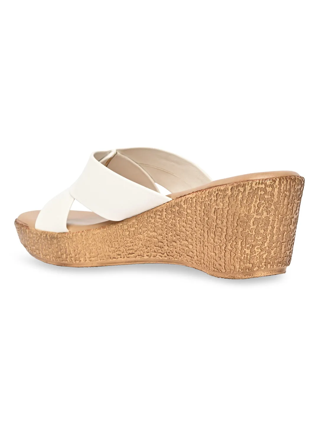 Rocia By Regal White Women Casual Platform Sandals