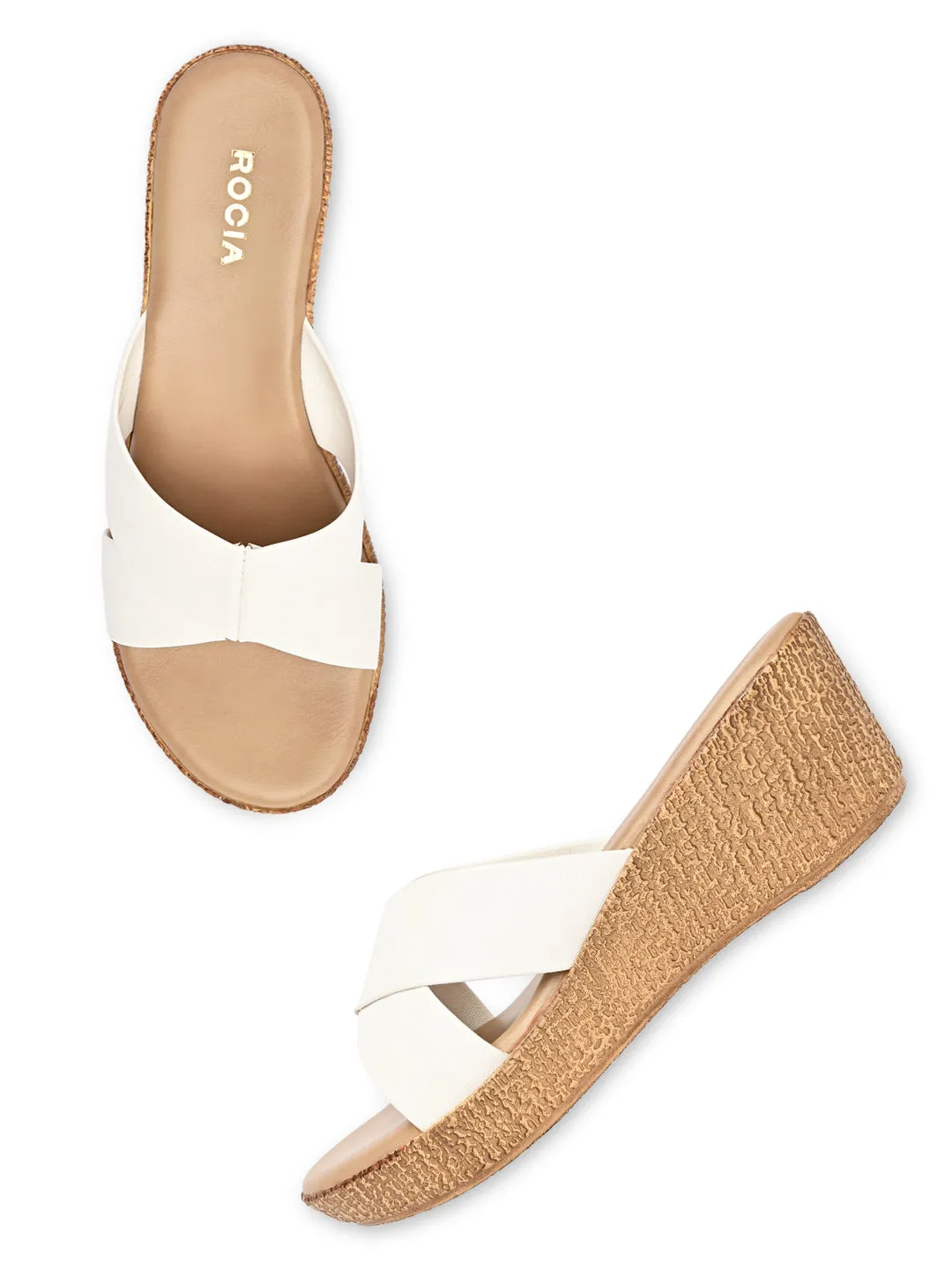 Rocia By Regal White Women Casual Platform Sandals