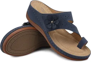SHIBEVER Platform Flip Flops for Women: Comfortable Sandals for Women Dressy - Walking Summer Slip on Bunion Sandals