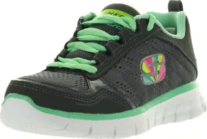 Skechers Girls' Synergy Sweet Spot Fashion Sneakers,Charcoal,13.5